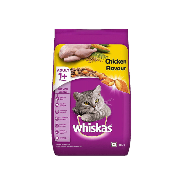 Whiskas 480gm 1+ adult